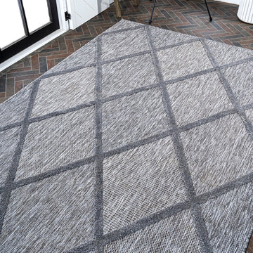Salines Diamond Trellis Indoor/outdoor Area Rug